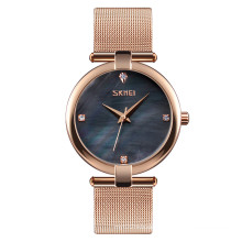 Skmei 9177 customized watch faces with your own logo rose gold watch women lady watch